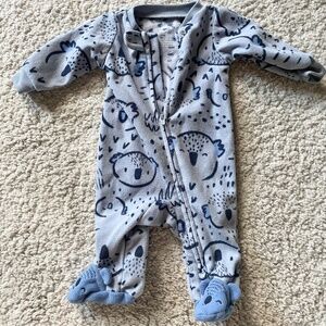 Carter's Fleece Onesie-Size NB-New